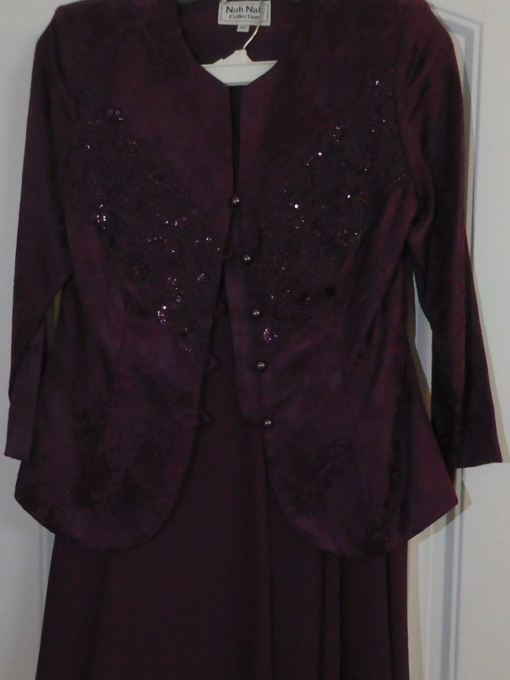 Nah Nah Collection Plum Mother of the Bride Dress Suit